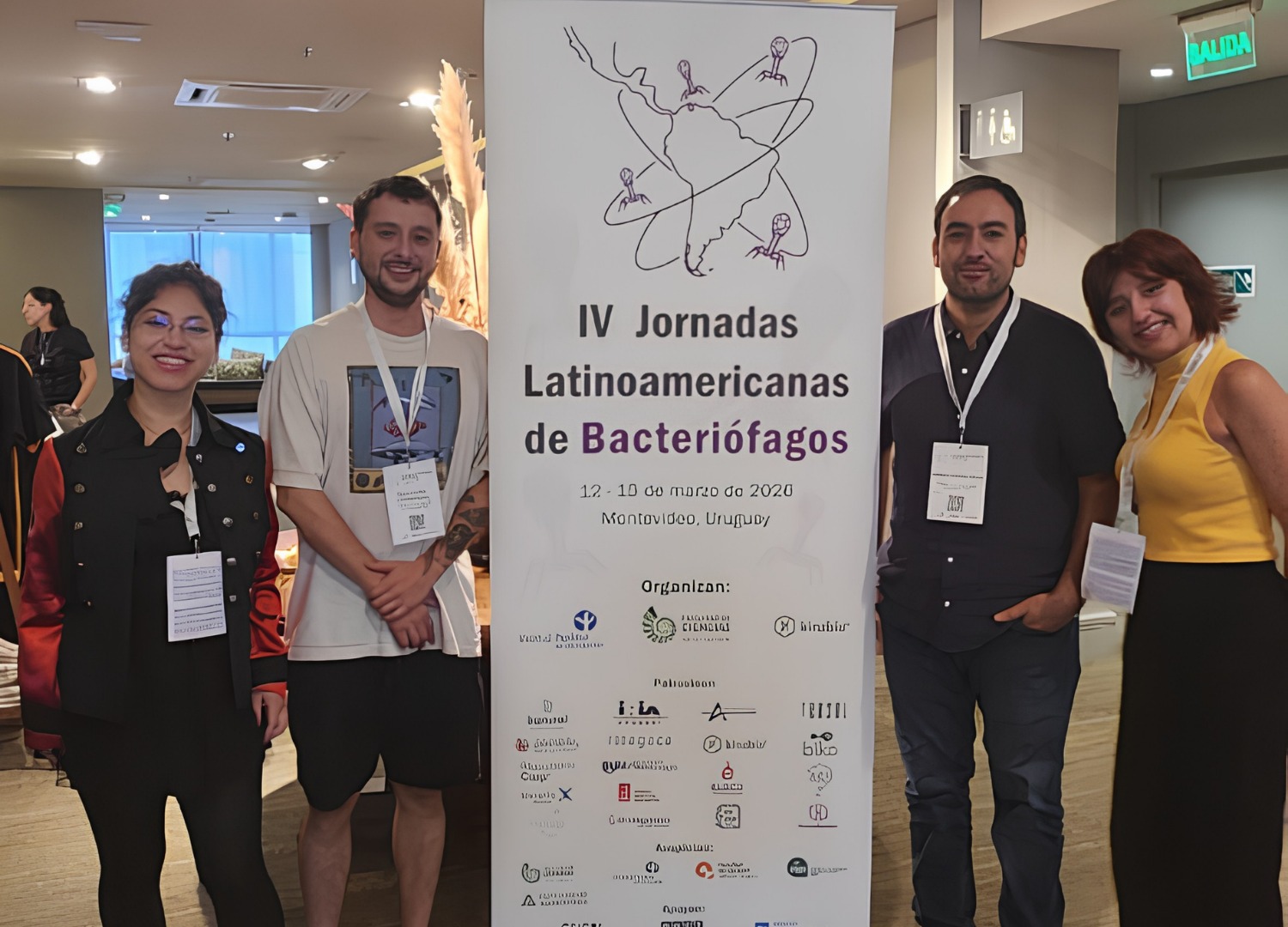 Profesor Roberto Bastías y estudiantes del Instituto de Biología PUCV participan en IV jornadas latinoamericanas de bacteriófagos en Uruguay